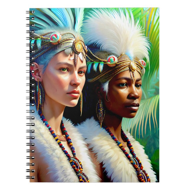 Lemurian Bird People of the Far North Notebook Anteckningsbok (Framsidan)