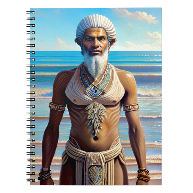 Lemurian Fisherman Notebook Anteckningsbok (Framsidan)