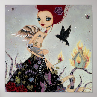 Lemuridea Skriv ut Poster