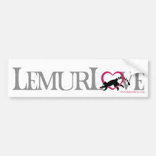 Lemurkärlekklistermärke Bildekal
