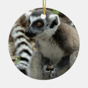 Lemurprydnad Julgransprydnad Keramik