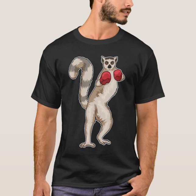 Lemurs Boxer Boxing handskar Boxing Boxing T Shirt (Framsida)