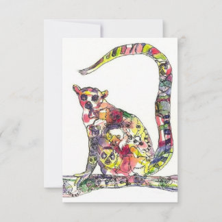 Lemurs i ett lemur Magnet