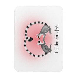 Lemurs i kärlek gulliga Alla hjärtans magnet