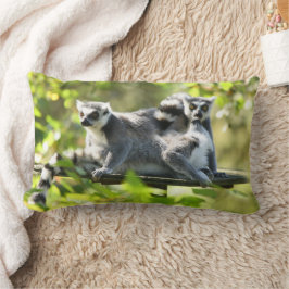Lemurs i Madagaskar Lumbarkudde