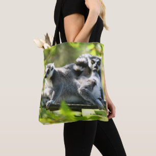 Lemurs i Madagaskar Tygkasse