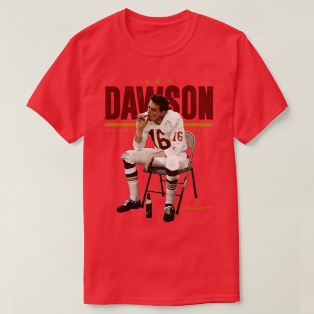 Len Dawson Halftime Kids TShirt T Shirt (Design framsida)