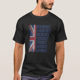 Lena brittiska Flagga Cockney-dagar i veckan T Shirt