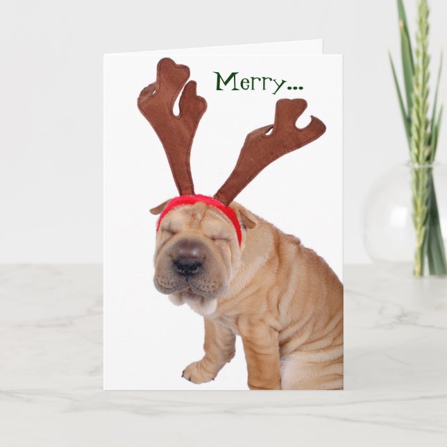 Lena Holiday Greetings från Hund Helgkort (Framsida)