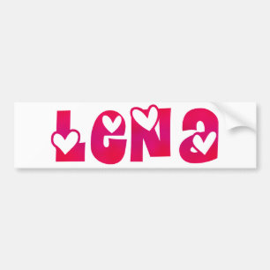 Lena in Hearts Bildekal