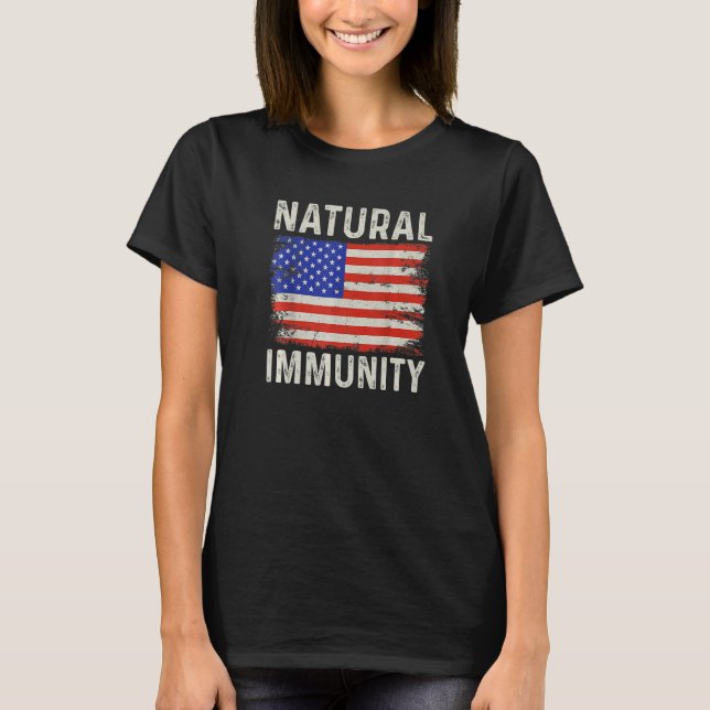 Lena Kraft mot Vaccine Natural Immity Medical Free T Shirt (Framsida)