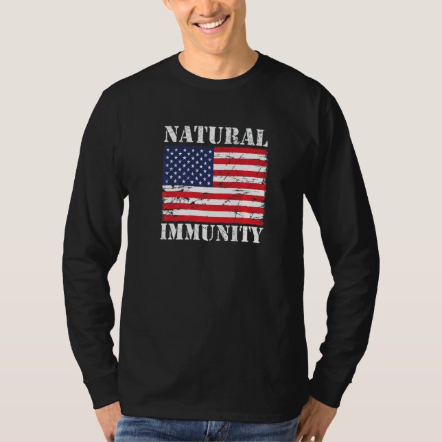 Lena Kraft mot Vaccine Natural Immity Medical Free T Shirt (Framsida)