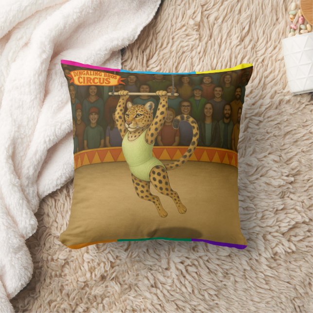Lena leopard trapezartist kudde (Filt)