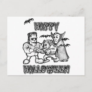 Lena Monsters - Halloween Vykort