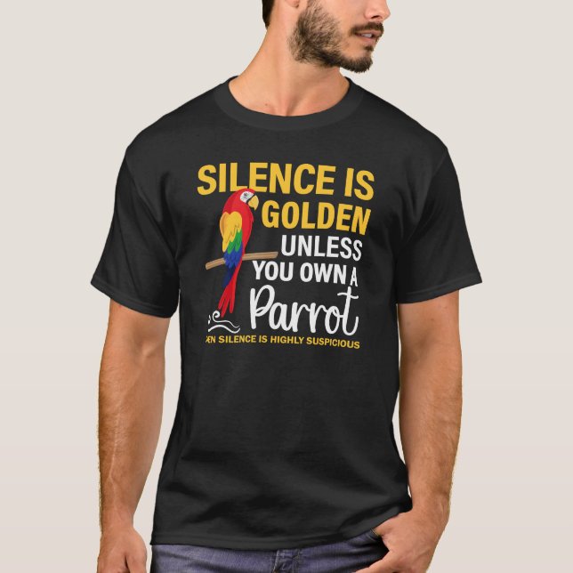 Lena Parrot Shirt, Parrot Älskare Gift, Bird Tee (Framsida)