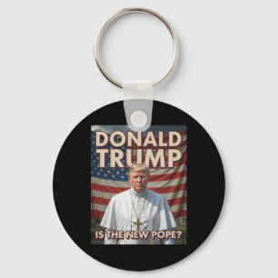 Lena påve och president Donald Trump 7 Nyckelring
