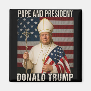 Lena Pope Trump och president Donald Trump Magnet