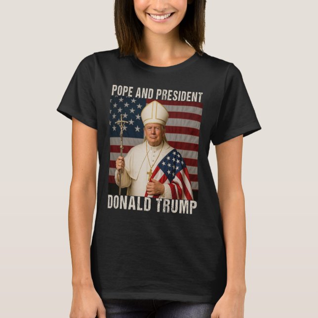 Lena Pope Trump och president Donald Trump T Shirt (Framsida)