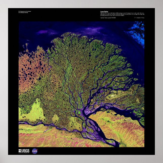 Lena River Delta Poster (Framsidan)