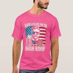 Lena Teddy Roosevelt 4:e juli Graphics for USA T Shirt