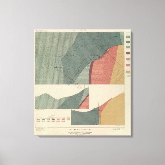 Lenado Mining District Lakan Canvastryck (Framsida)