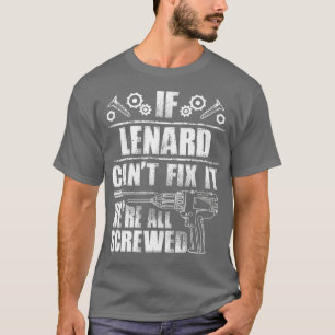 LENARD Gift Namn åtgärdar den med en fin födelseda T Shirt