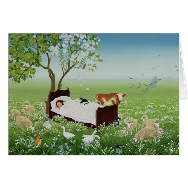 Lenas dröm hälsningskort (Framsidan Horizontal)