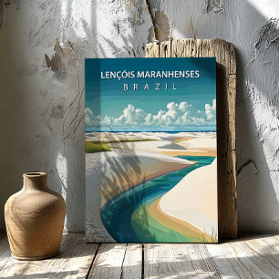 Lençóis Maranhenses Brasil Resa Canvastryck Konst