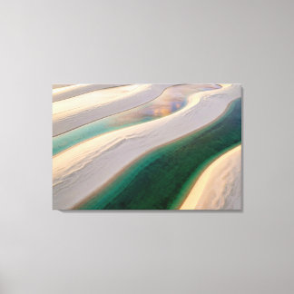 Lençóis Maranhenses The Teal Oasis Spiritual art Canvastryck