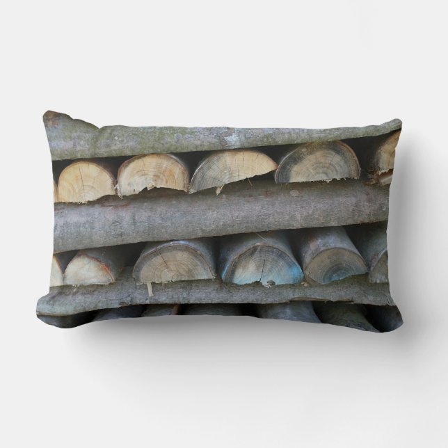 lendenkissen mit holzmuster lumbarkudde (Framsida)