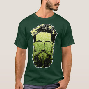 Length Beard Funnny Beardeds Face 3 T Shirt