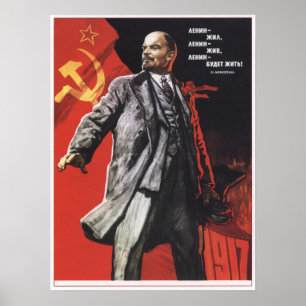 Lenin för evigt poster