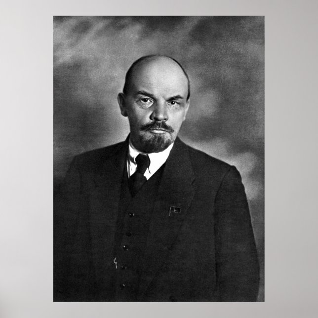 Lenin-foto porträtt poster (Framsidan)