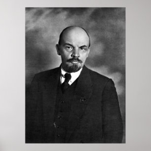 Lenin fotoporträtt poster