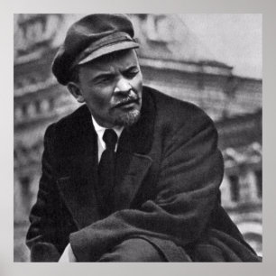 Lenin fotoporträtt poster