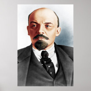 Lenin fotoporträtt poster