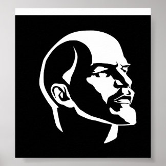 Lenin Head Poster