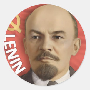 "LENIN" klistermärkear Runt Klistermärke