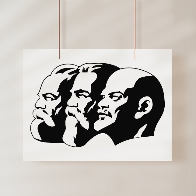 Lenin, Marx, Engels, Soviet Union, Communism Fototryck (Skapare uppladdad)