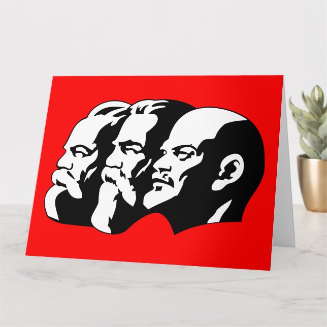 Lenin, Marx, Engels, Sovjetunionen, kommunism Kort (Liten växt)