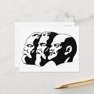 Lenin, Marx, Engels, Sovjetunionen, Kommunism Vykort