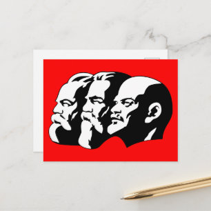 Lenin, Marx, Engels, Sovjetunionen, Kommunism Vykort