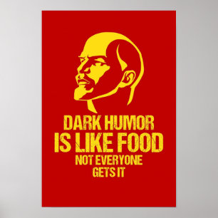 Lenin Mörk Humor är som mat. Poster