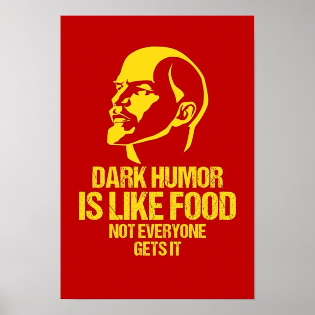 Lenin Mörk Humor är som mat. Poster (Framsidan)