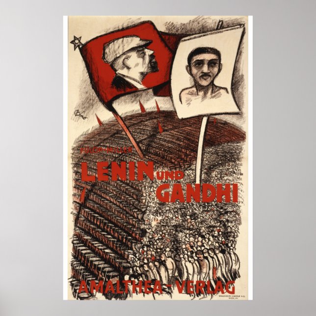 Lenin och Gandhi Poster (Framsidan)