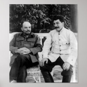 Lenin och Joseph Stalin - Gorki - 1922 Poster