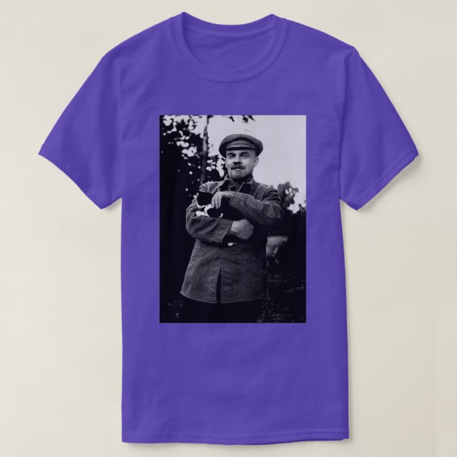 Lenin och katt t shirt (Design framsida)