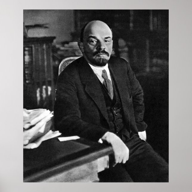 Lenin photo portrait poster (Framsidan)