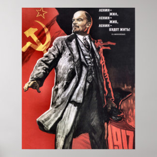 Lenin Poster från den ryska Revolutionen