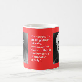 Lenin profilerar in kaffemugg